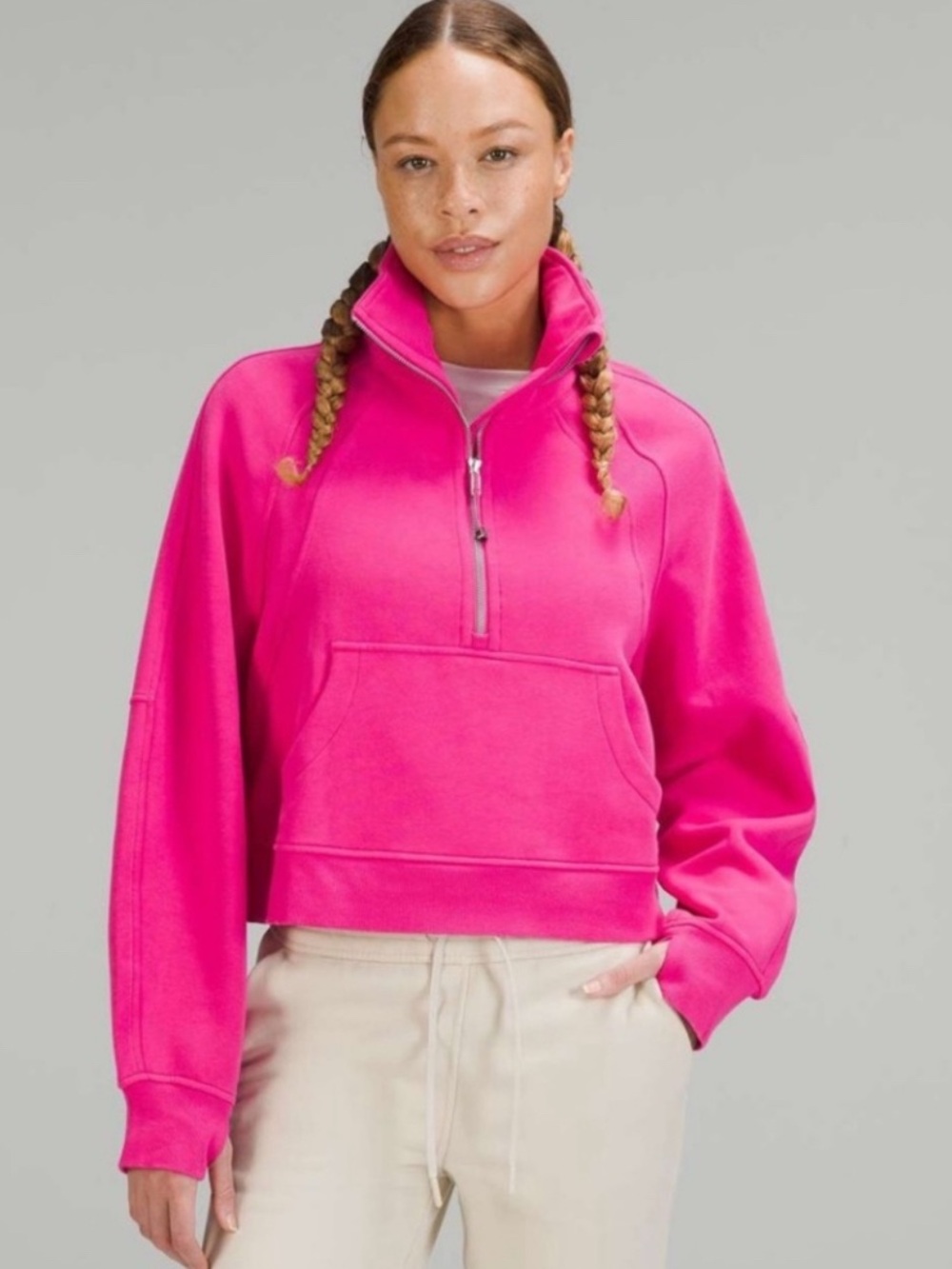 Sonic pink lululemon scuba jacket